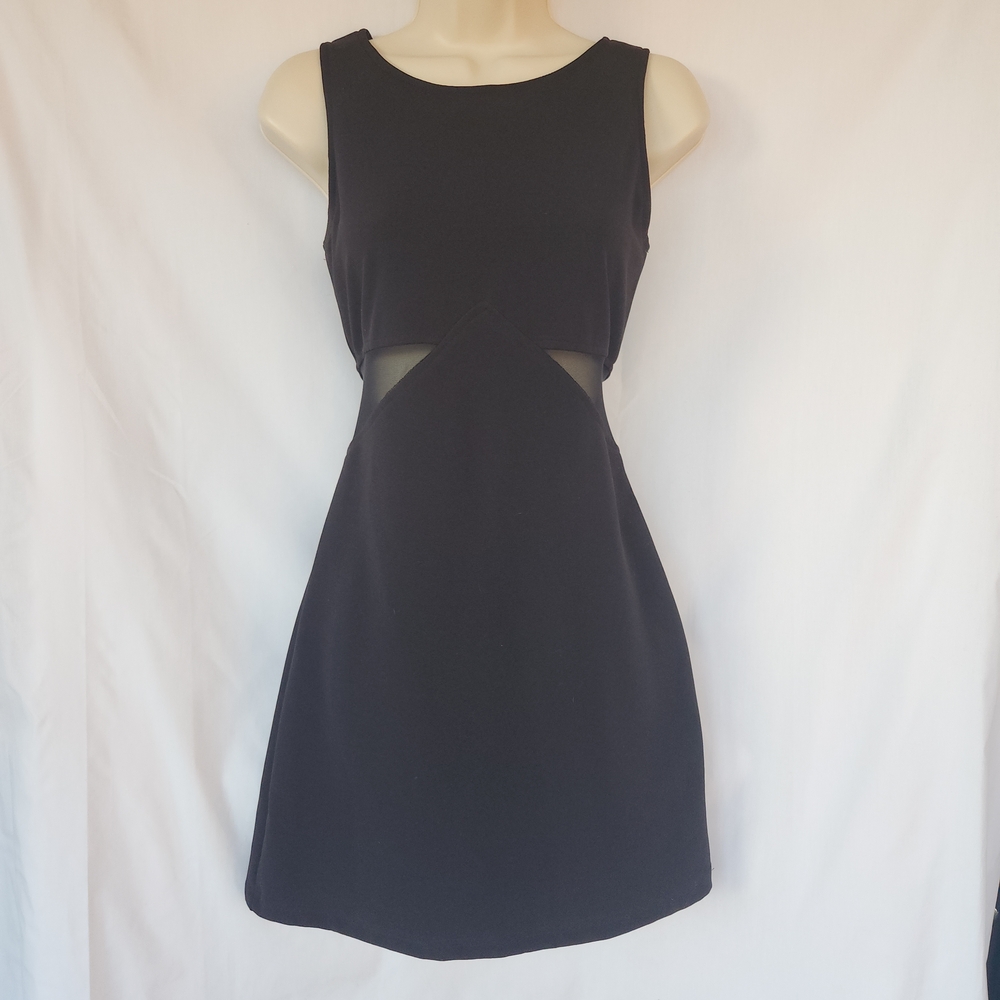 Vintage Y2K All that Jazz Black Cutout Mini Coctail Dress | Medium |